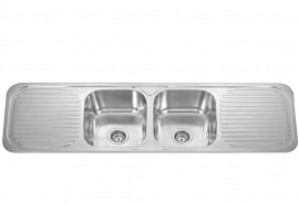Double Bowl With Double Drainer Sink SBCK138