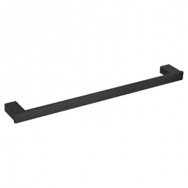 MIA 600 SINGLE TOWEL RAIL - BLACK
