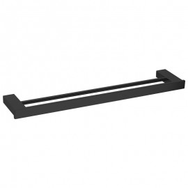 MIA 800 DOUBLE TOWEL RAIL - BLACK